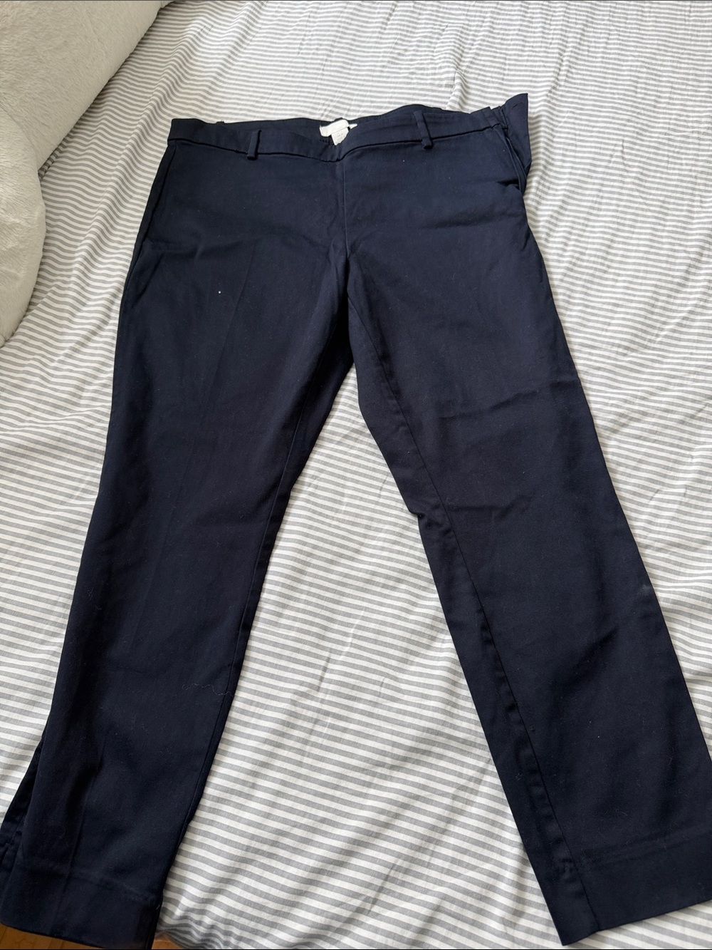 Womens Navy Dress Pants - Classic Straight Fit
